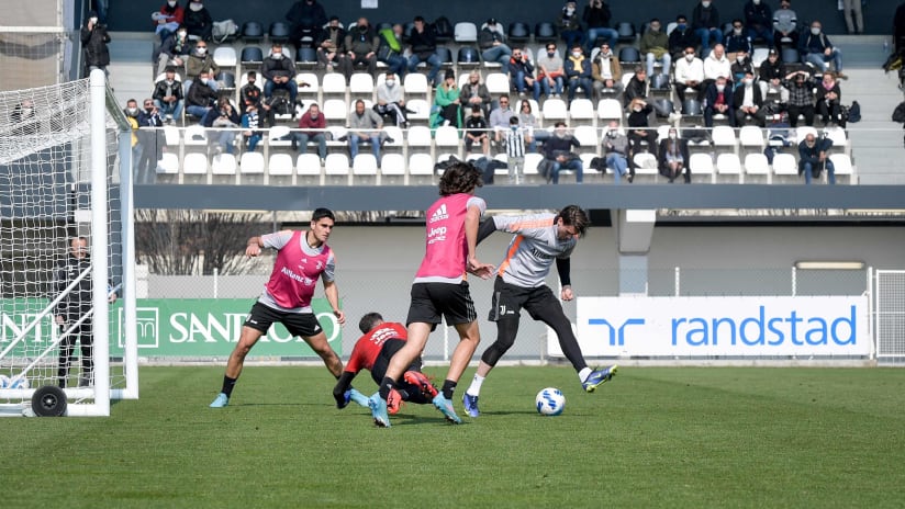 L'allenamento della Juventus