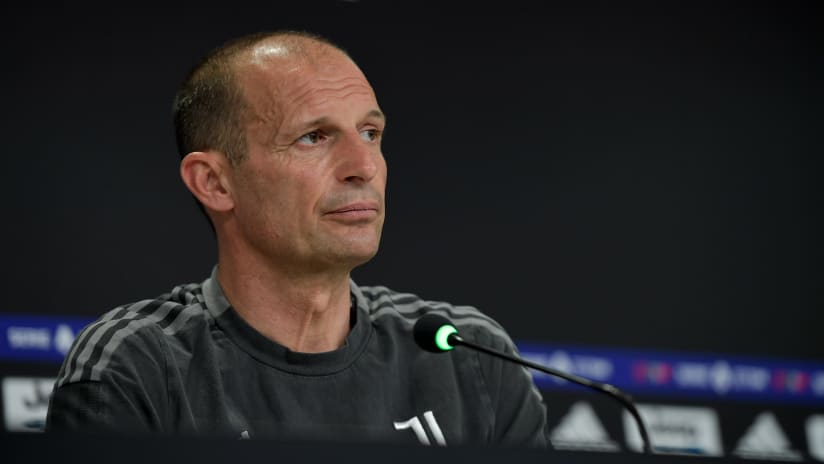 Mister Allegri presenta Juventus - Lazio