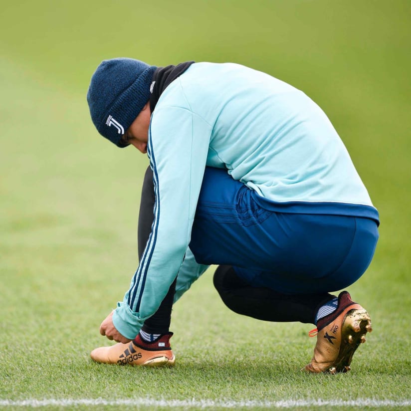 Limbering up for Lazio match