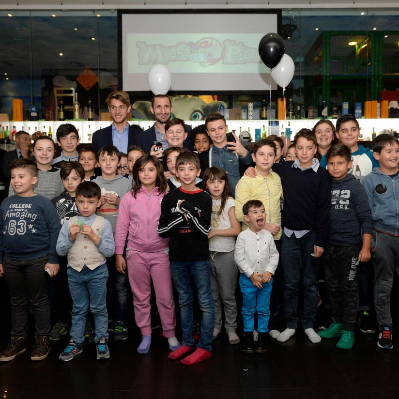 Chiellini and Rugani attend charity dinner