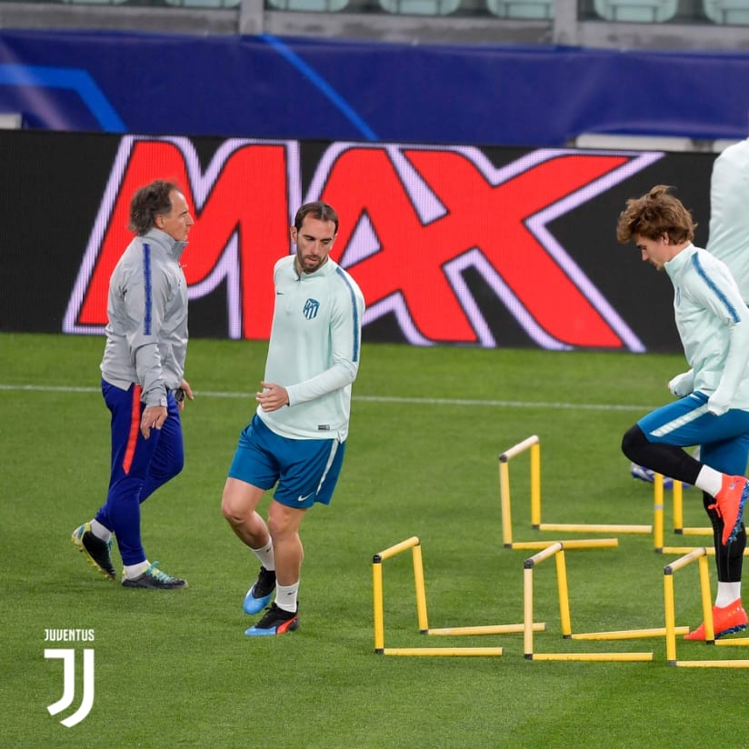 Atletico train at Allianz Stadium