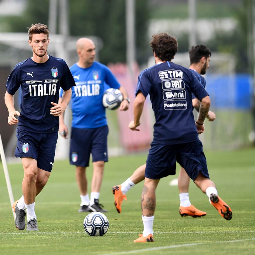 Gli Azzurri train in Vinovo