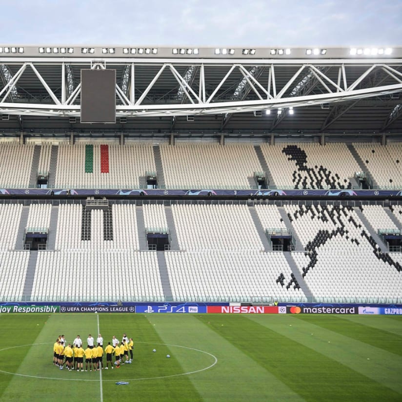 BSC Young Boys train at Allianz Stadium