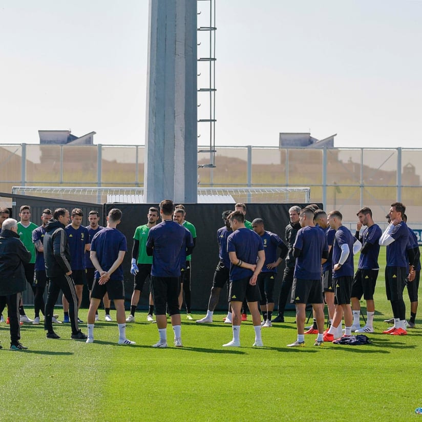 Juve-Ajax, final session ahead of Amsterdam