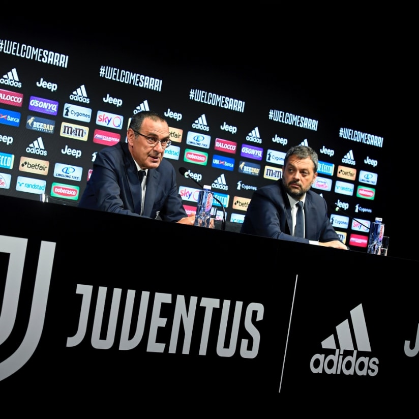 Sarri's presentation at Allianz Stadium