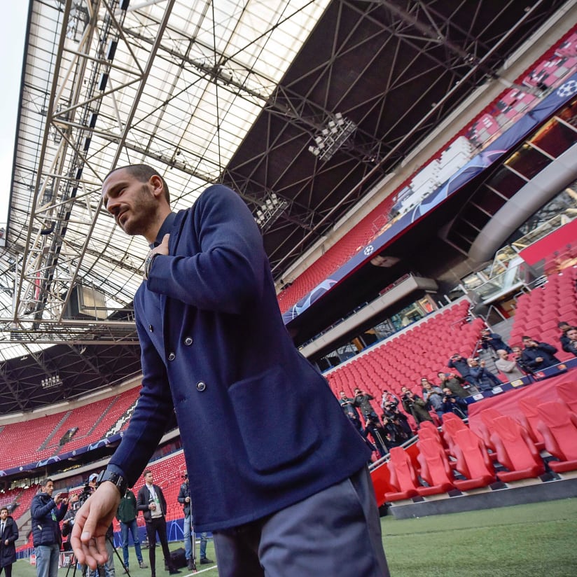 Checking into the Johan Cruijff ArenA