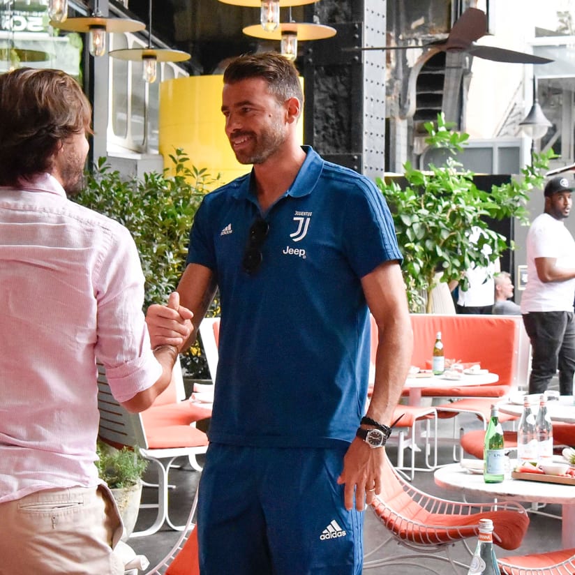 Juve's first day in New York