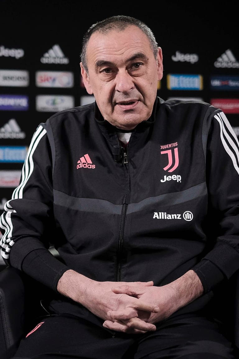 Sarri: "Juve-Inter, the most prestigious match in Serie A"