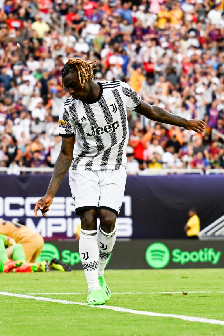 Barcellona - Juventus | Kean: «Felice per la doppietta!»